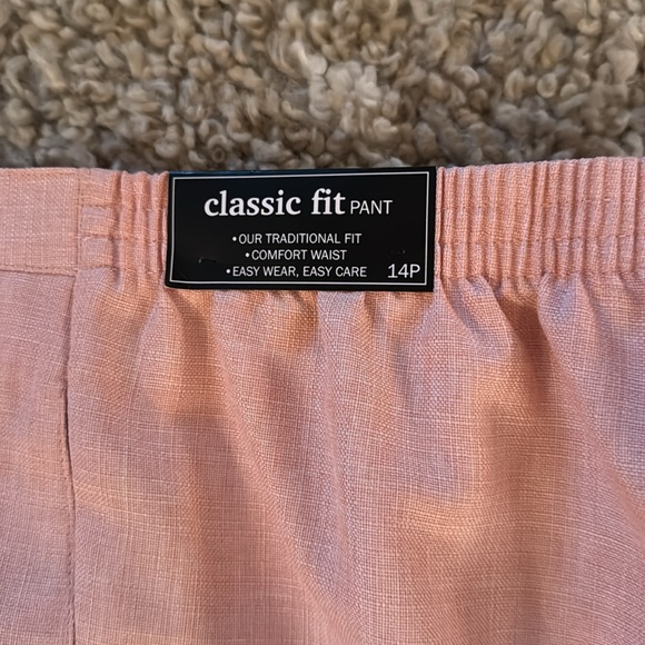 Alfred Dunner NWT Chic Pink Trousers Size 14P - Picture 13 of 17